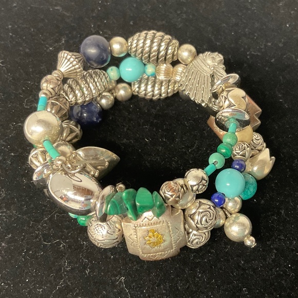 Southwest Coil Charm Bracelet - Picture 1 of 4